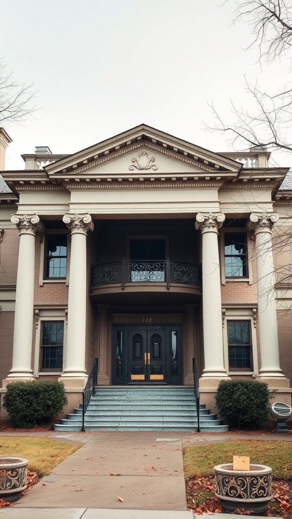 Classic mansion in Toledo with grand entrance and columns